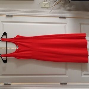 OPEN EDIT S ORANGE MIDI DRESS